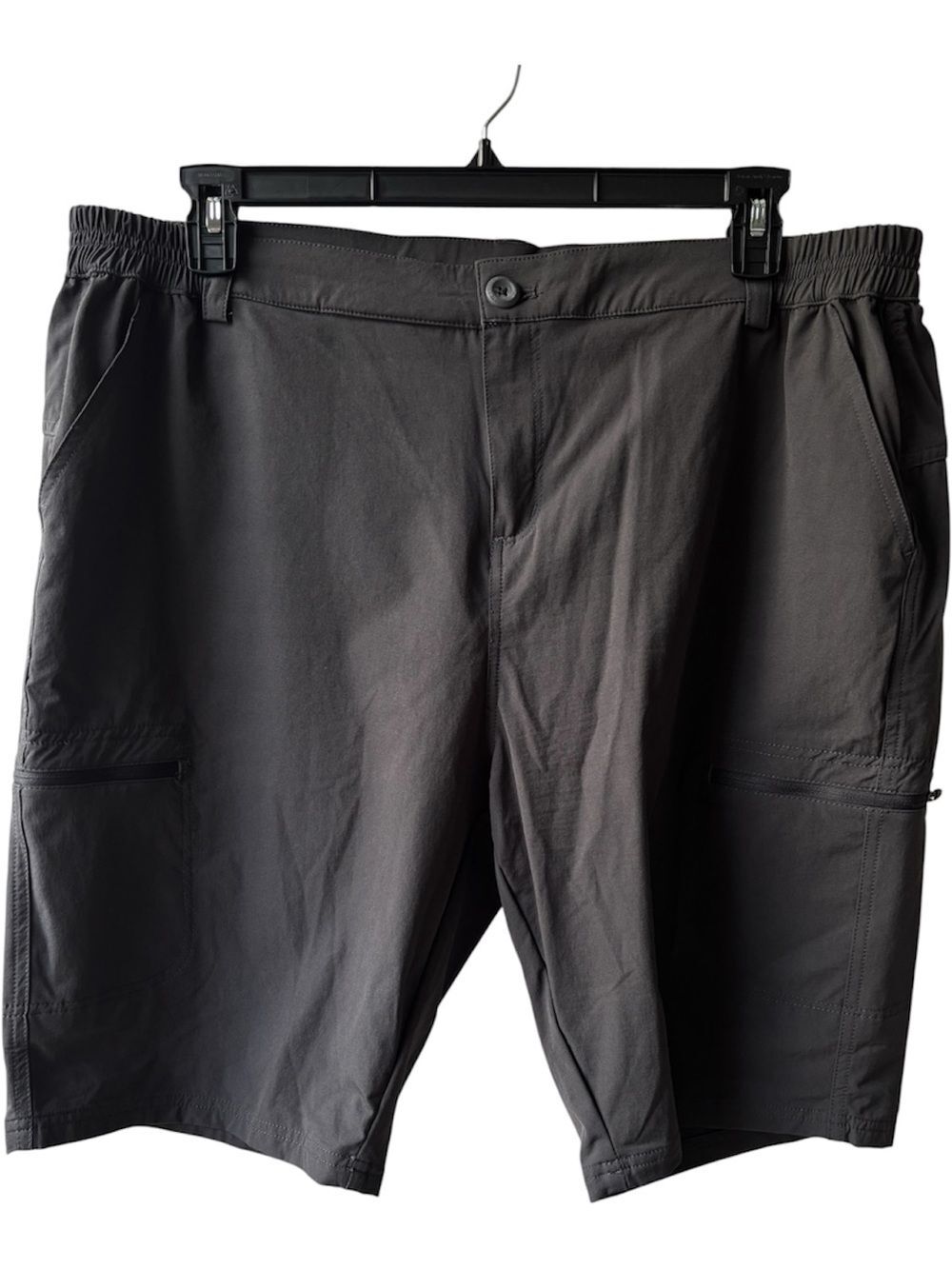 2XL Willit Women’s Dark Gray Grey Bermuda Shorts with Cargo Pockets